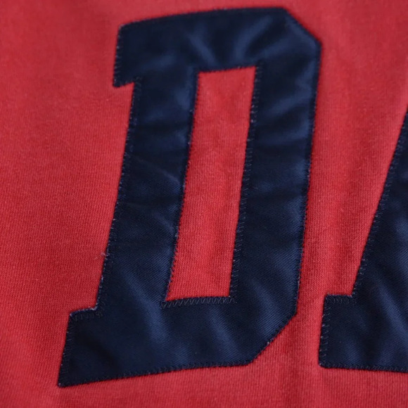 Vintage  Gear For Sports Big Cotton Red DAC University Crewneck Sweater L - Picture 11 of 12